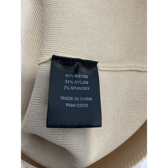 Michael Costello x Revolve 'Asym' Tan Cut Out Dolman Sleeve Sweater Size S - Picture 5 of 5